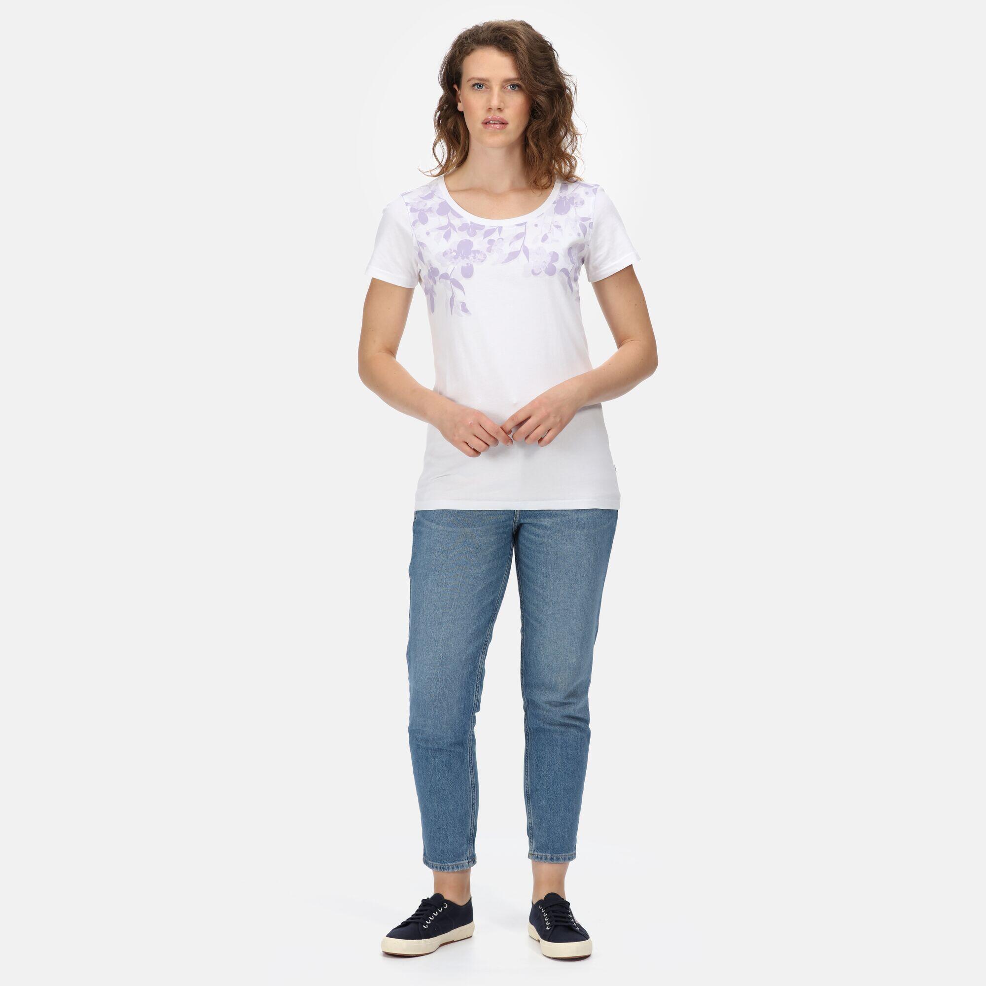 Filandra VI Women's Walking Short Sleeve T-Shirt - White 3/5