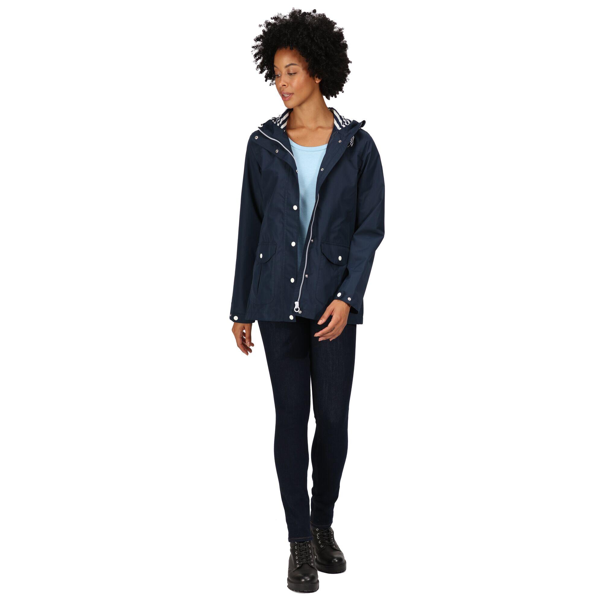 Bayarma Women's Walking Cotton Jacket - Navy 3/6