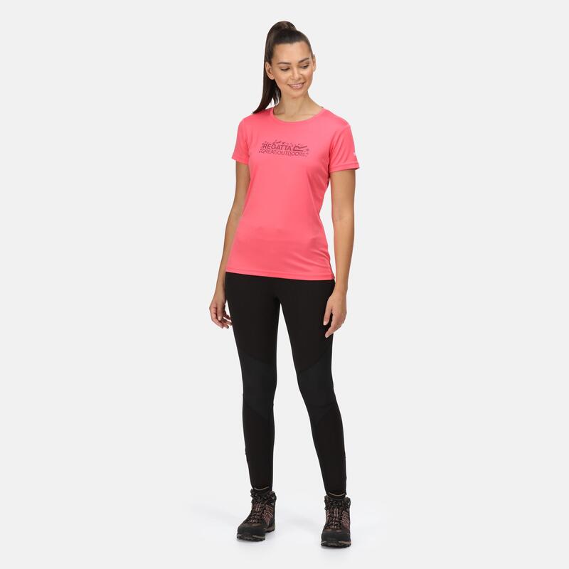 Fingal VI T-shirt Fitness pour femme - Rose