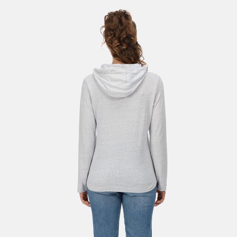 Maelys Langärmeliges Walkingshirt für Damen - Grau
