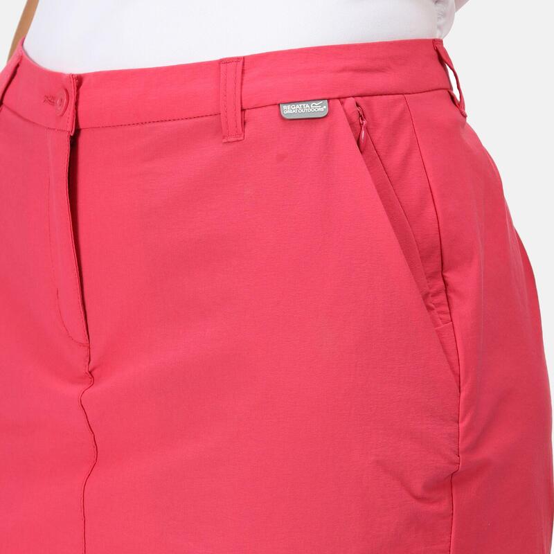 Highton II Jupe-short de randonnée active pour femme - Rose foncé