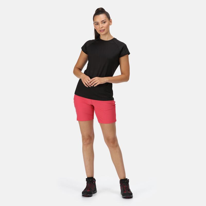 Luaza Fitness-T-Shirt für Damen - Schwarz