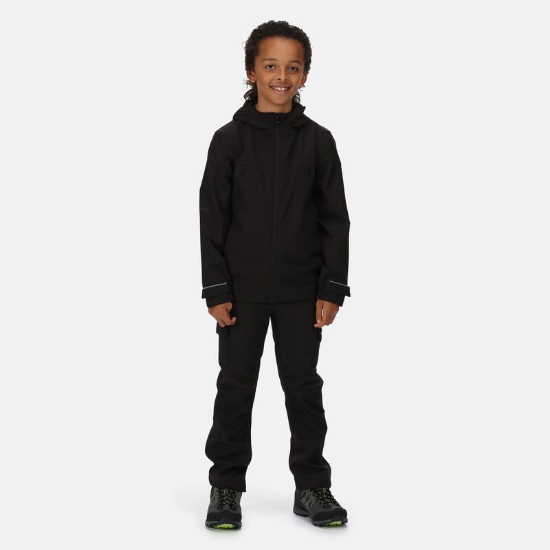 Pulton Veste de randonnée pour enfant - Noir