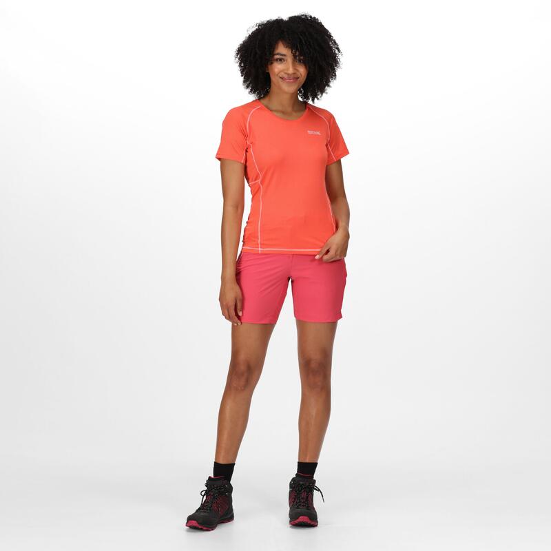 Devote II T-shirt Fitness pour femme - Orange