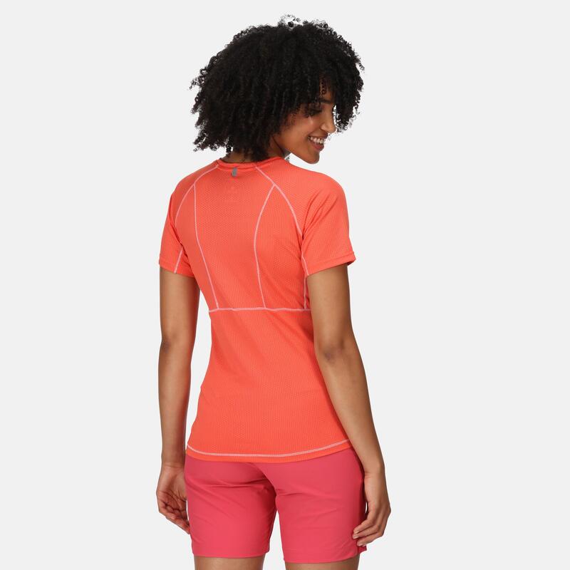 Devote II Fitness-T-shirt voor dames - Oranje