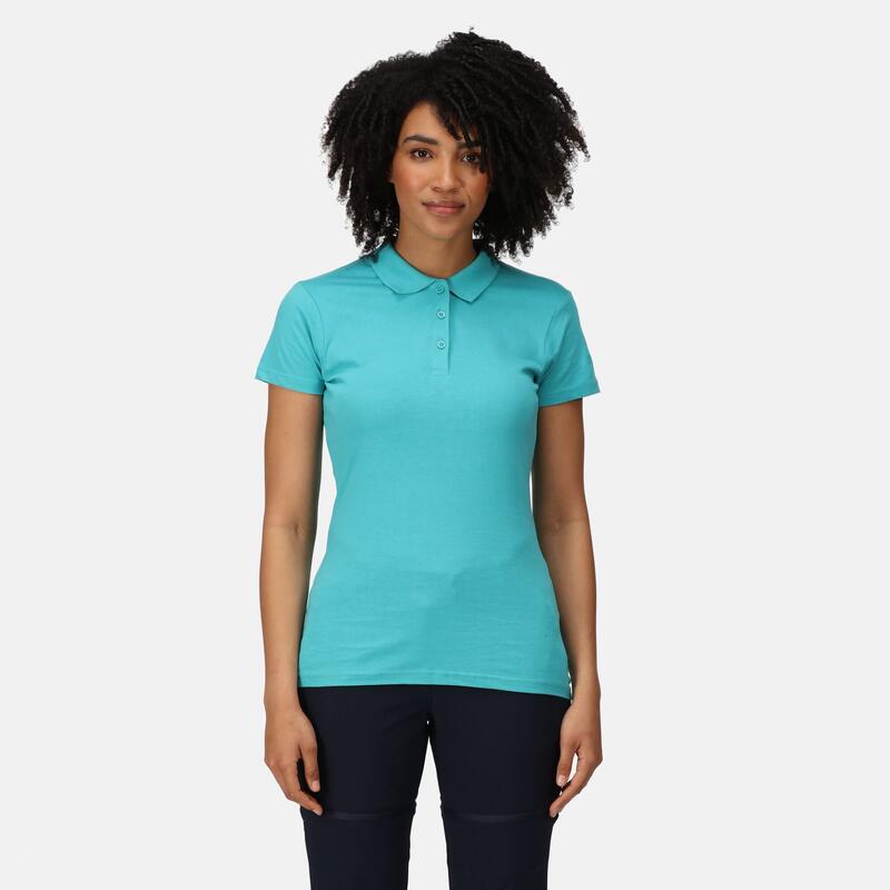 Sinton Kurzärmeliges Walkingshirt für Damen - Blassgrün