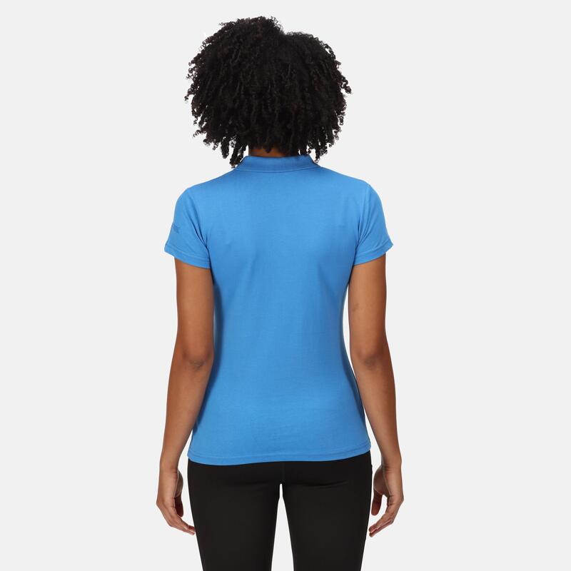 Sinton Fitness-T-shirt met korte mouwen voor dames - Blauw