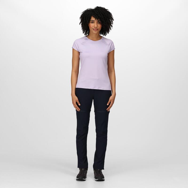 Luaza T-shirt Fitness pour femme - Violet