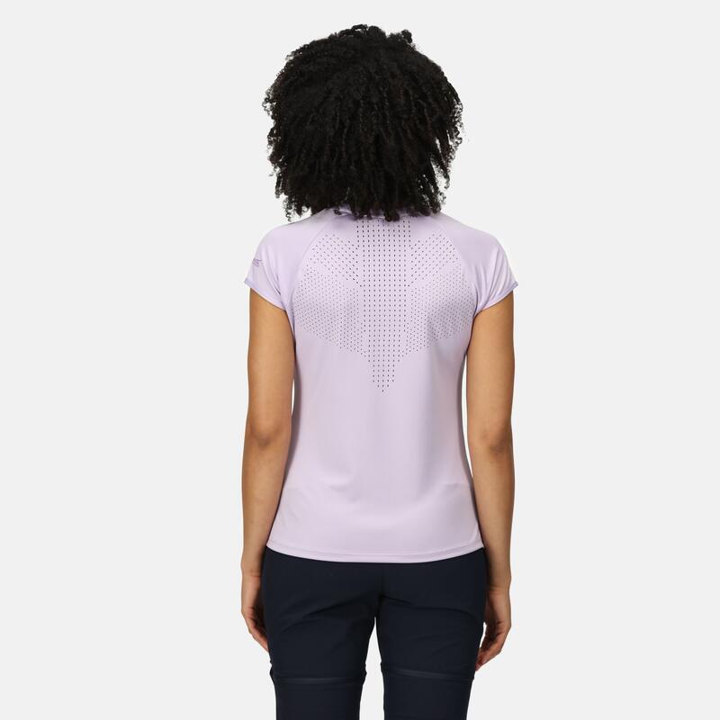 Luaza T-shirt Fitness pour femme - Violet