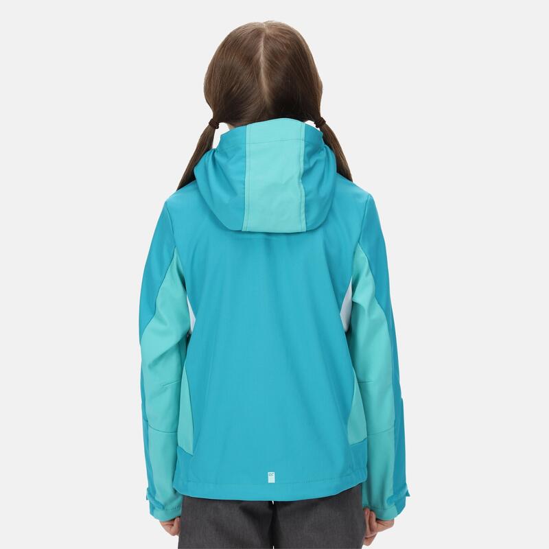 Acidity softshell wandeljas met volledige rits voor kinderen - Blauw