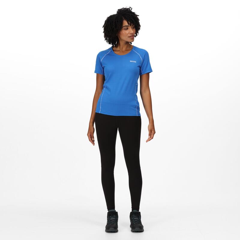 Devote II T-shirt Fitness pour femme - Bleu