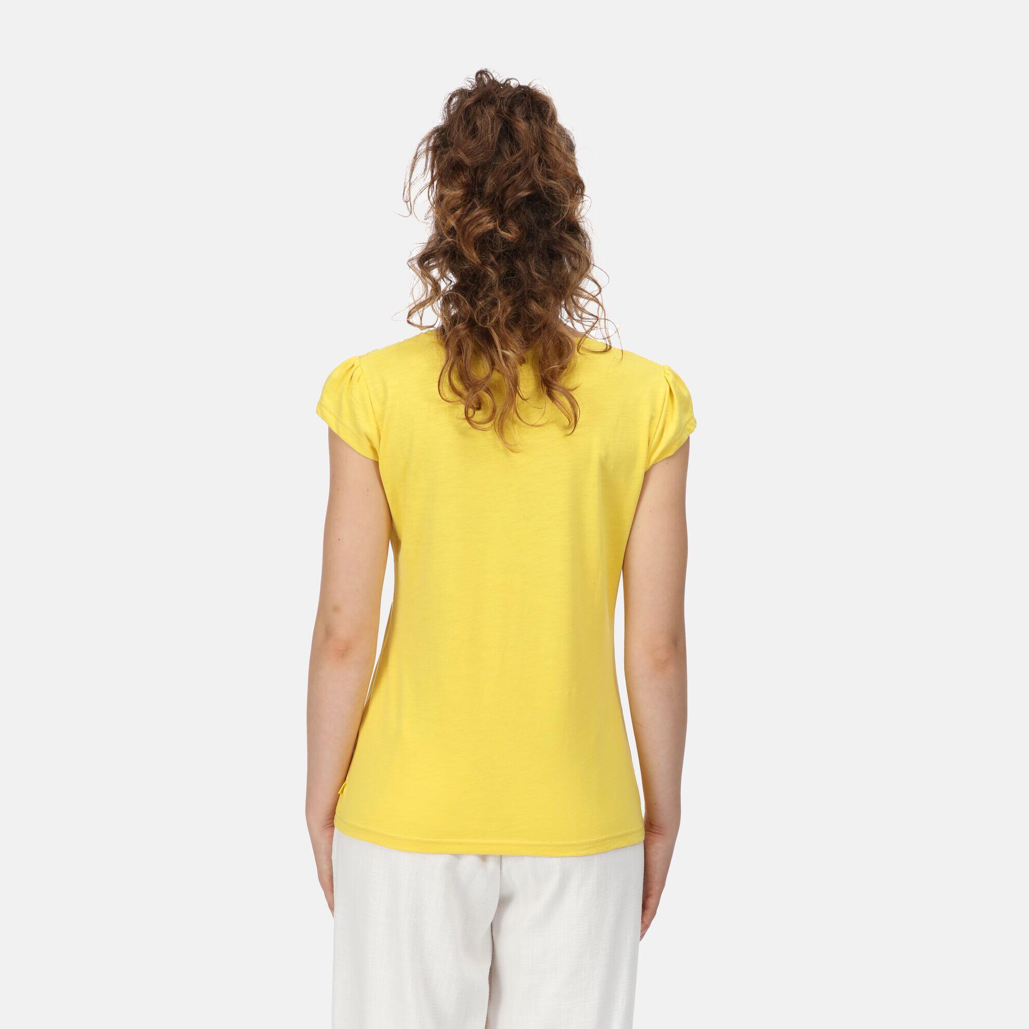 Francine Women's Walking Short Sleeve T-Shirt - Yellow 2/5