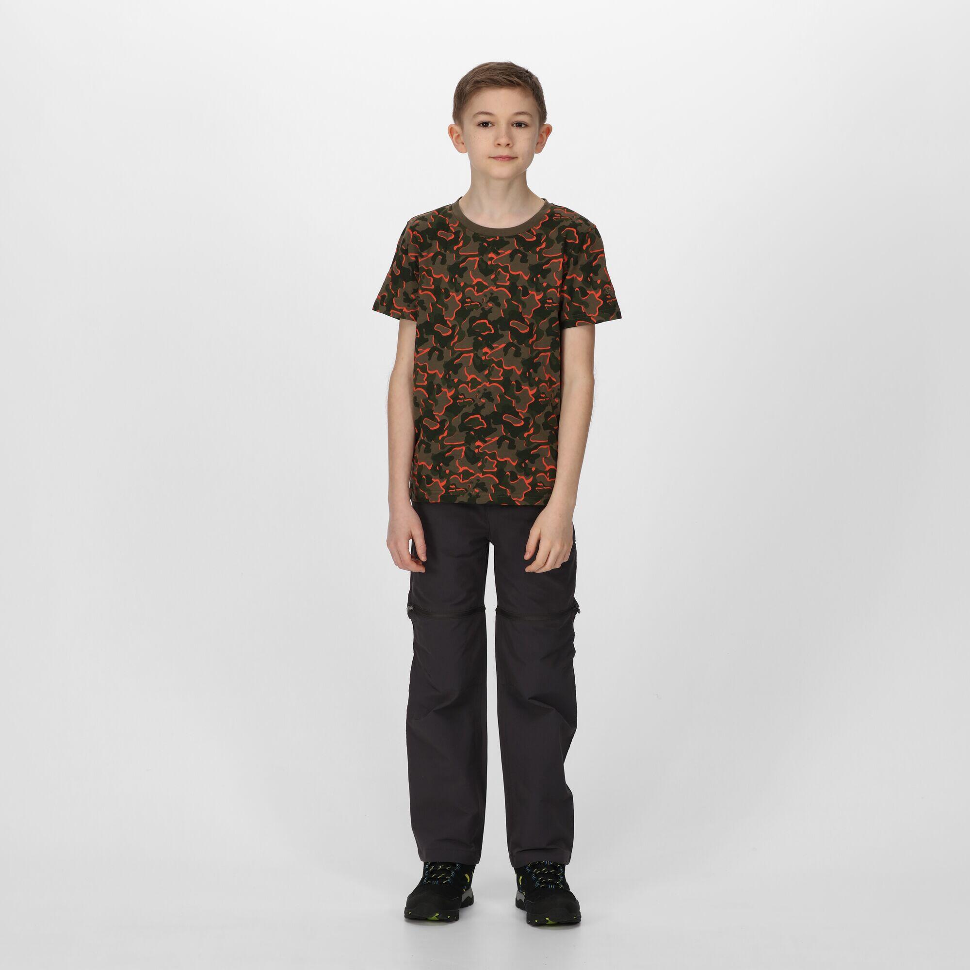 Bosley V Kids Walking Short Sleeve T-Shirt - Grape Leaf Green 3/5