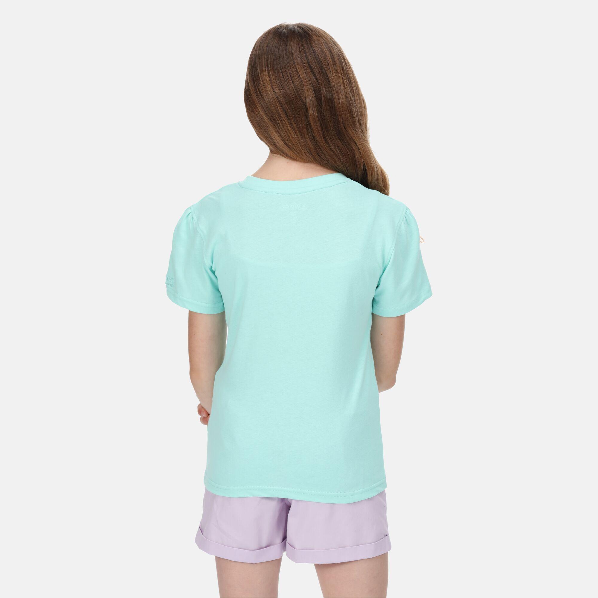 Bosley V Kids Walking Short Sleeve T-Shirt - Aruba Blue 2/5