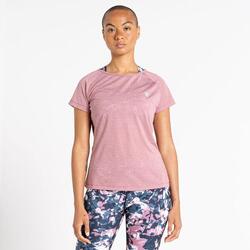 Defy II T-shirt de fitness à manches courtes pour femme - Rose