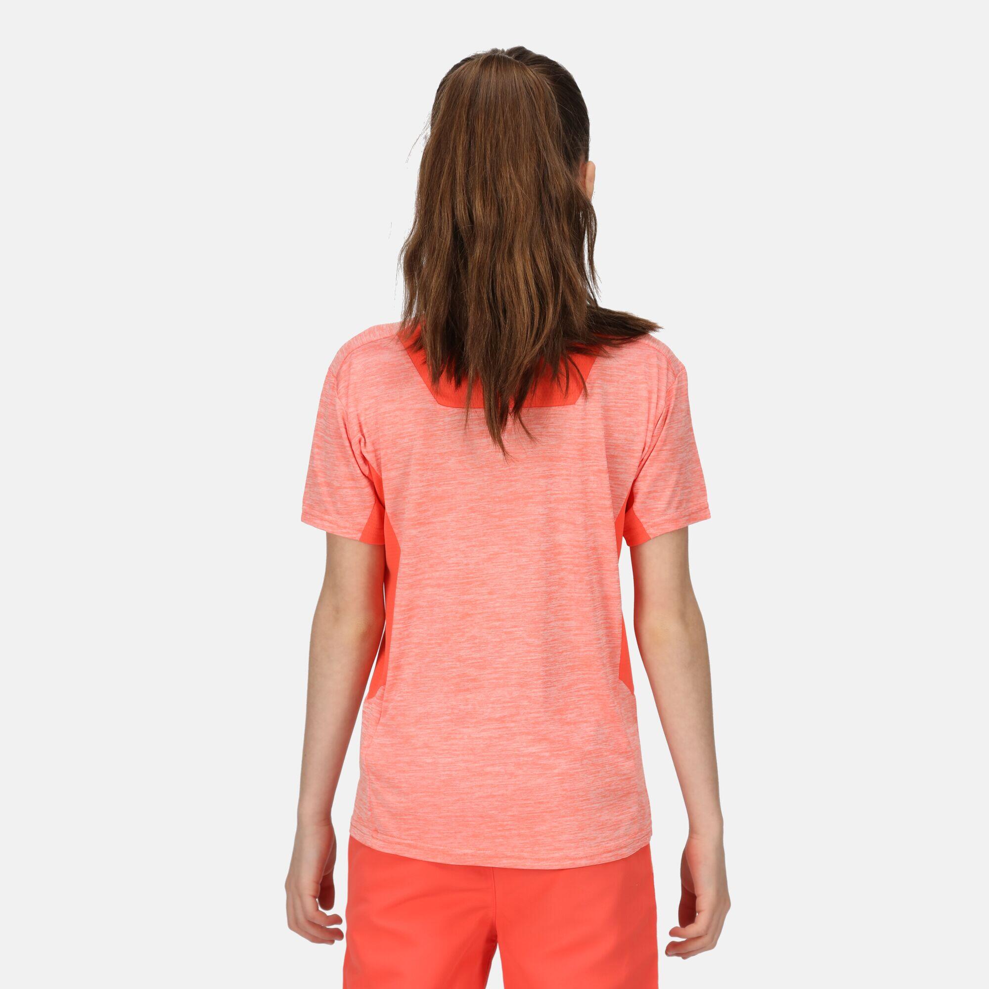 Takson III Kids Hiking Short Sleeve T-Shirt - Pink Coral 1/5