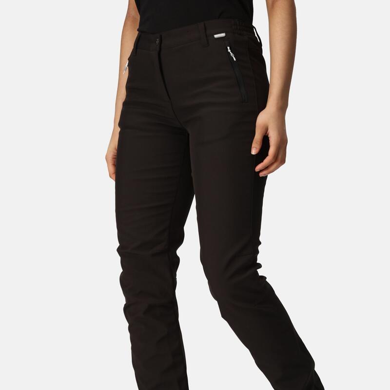 Damen Wanderhose Kurzgröße Geo Softshell II Wandern/Outdoor/Trekking Damen Black