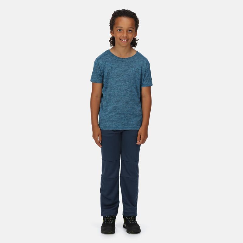 Fingal Edition wandel-T-shirt met korte mouwen voor kinderen - Blauw