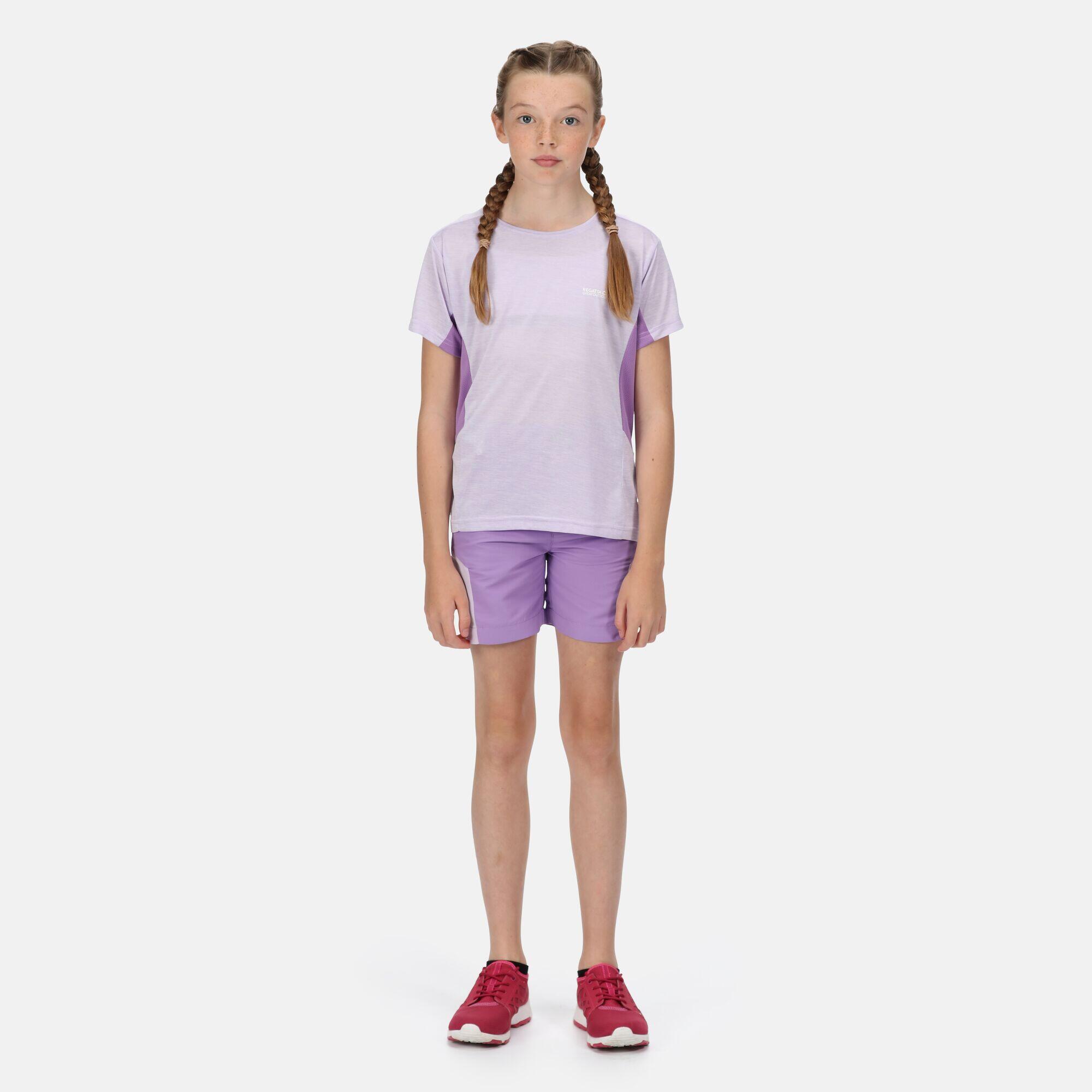 Takson III Kids Hiking Short Sleeve T-Shirt - Pastel Lilac 3/5