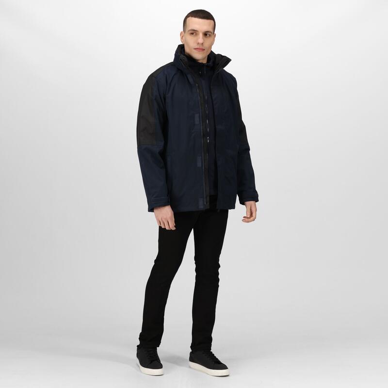 Defender III Winddichte Wanderjacke für Herren - Marineblau/Schwarz