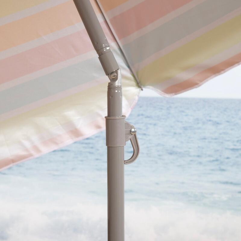 Aktive Guarda-chuva de praia inclinável riscas multicoloridas 200 cm UV50