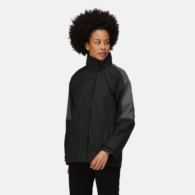 Defender 3 in 1 Wanderjacke für Damen - Schwarz/Grau