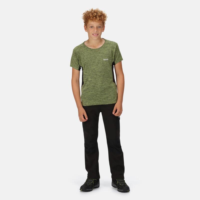 Takson III wandel-T-shirt met korte mouwen voor kinderen - Felgroen