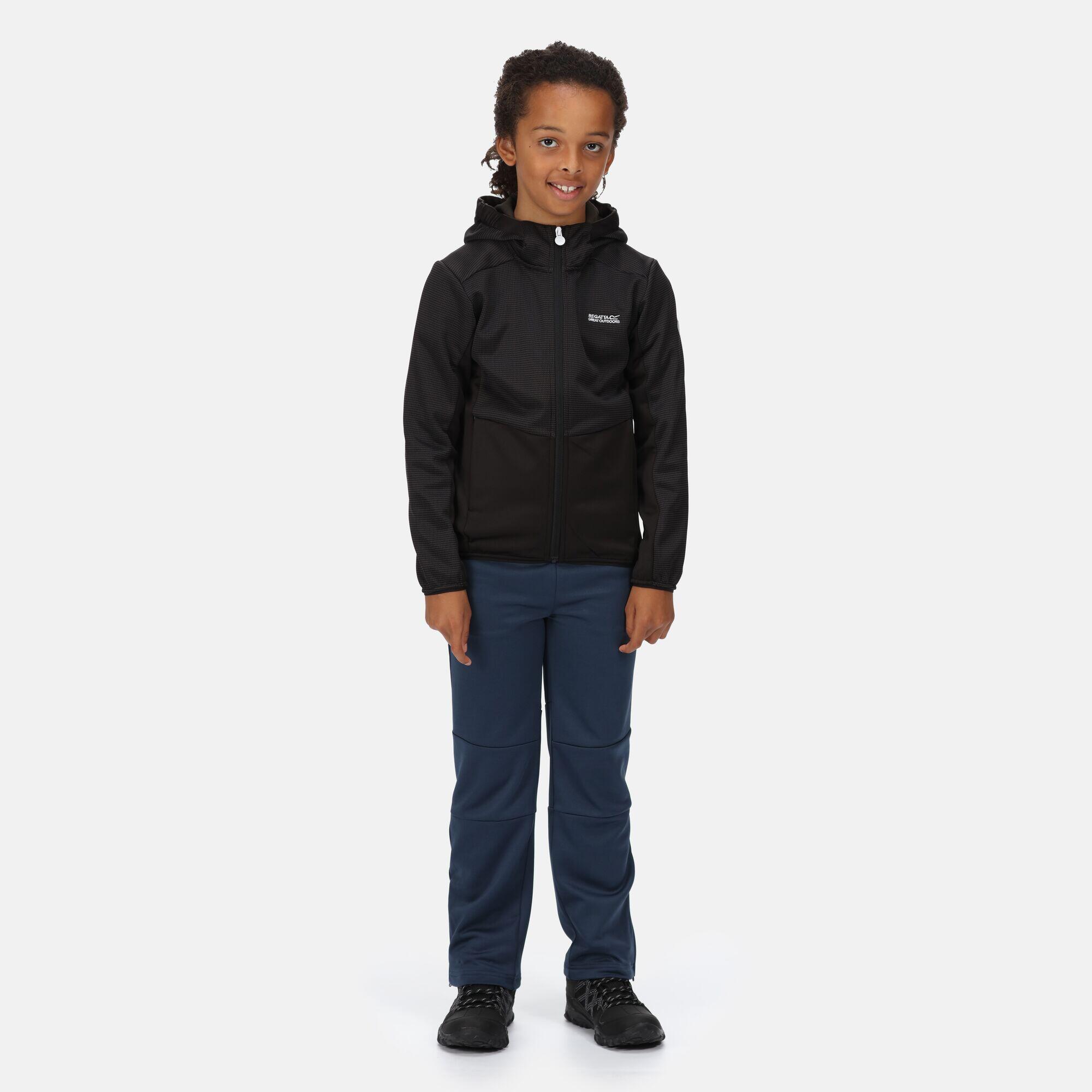 Junior Highton Walking Kids Full Zip Fleece - Black 3/5