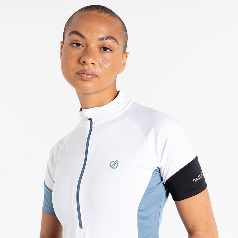 Bikeshirt Campassion II Biken/Radsport Damen Whi/AshGr/Bk Atmungsaktiv DARE 2B