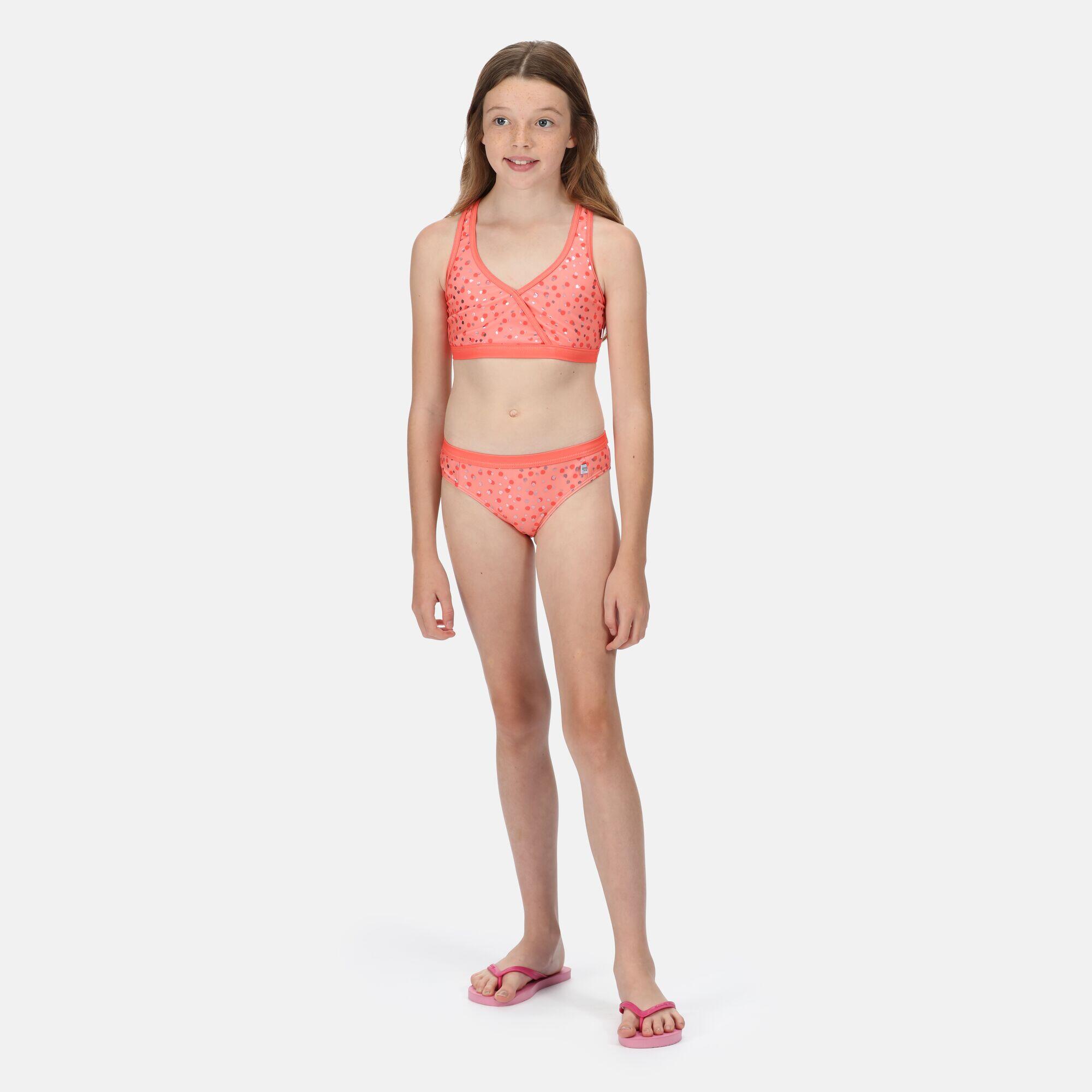 Hosanna Girls' Swim Brief - Fusion Pink 3/5