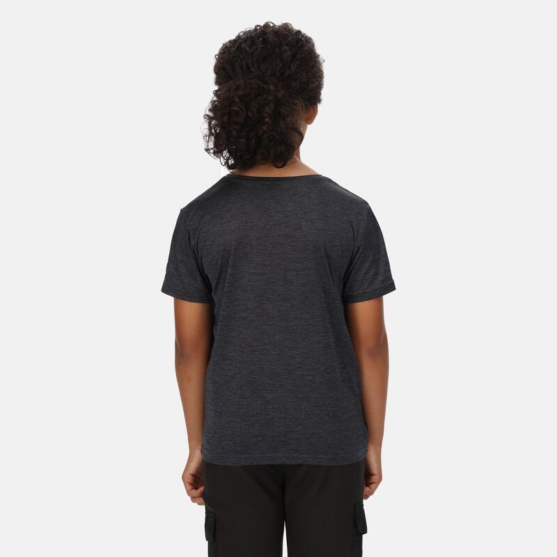 Fingal Edition wandel-T-shirt met korte mouwen voor kinderen - Zwart