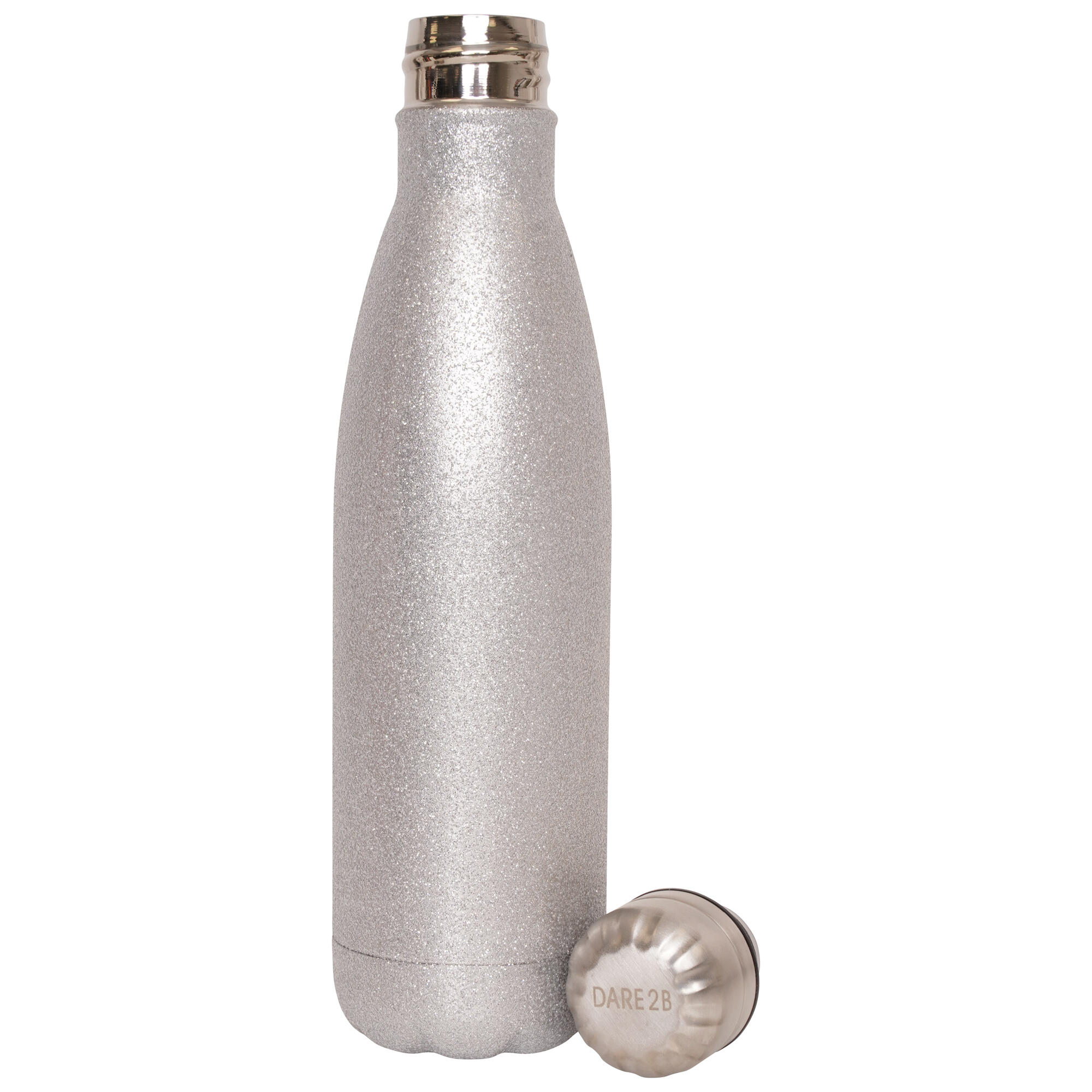 Adults' Hiking Metal Reusable Glitter Bottle - Black 2/3