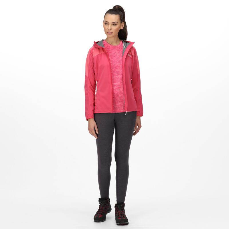 Tarvos IV softshell wandeljas voor dames - Roze