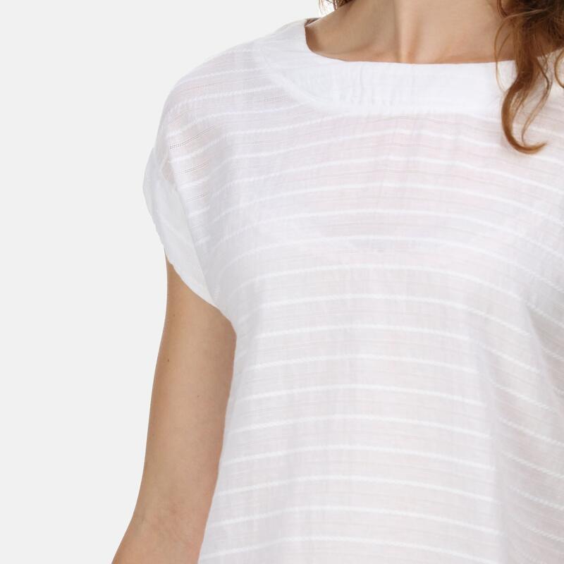 Adine Fitness-T-shirt met korte mouwen voor dames - Wit