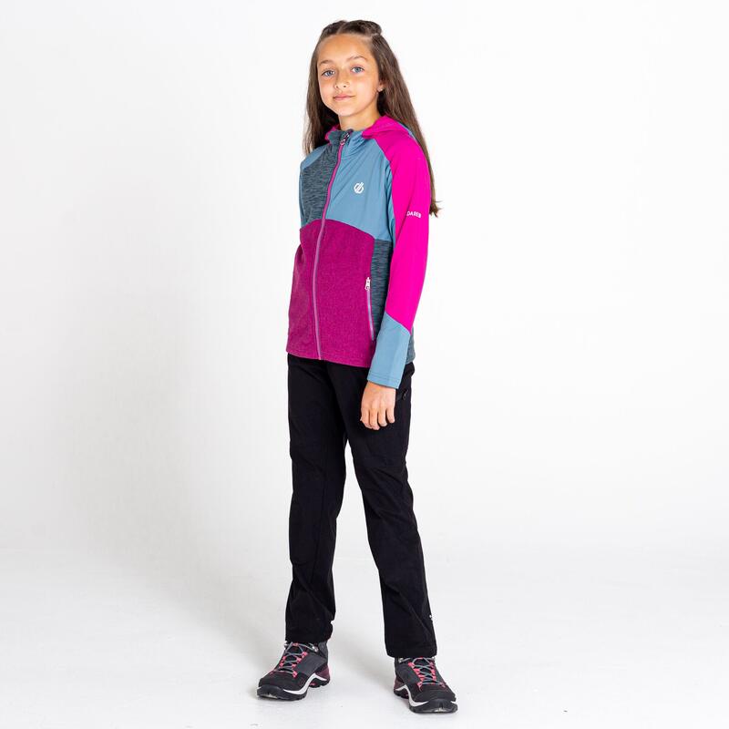 De Hero Core Stretch wandelfleece met volledige rits voor kinderen - Grijs