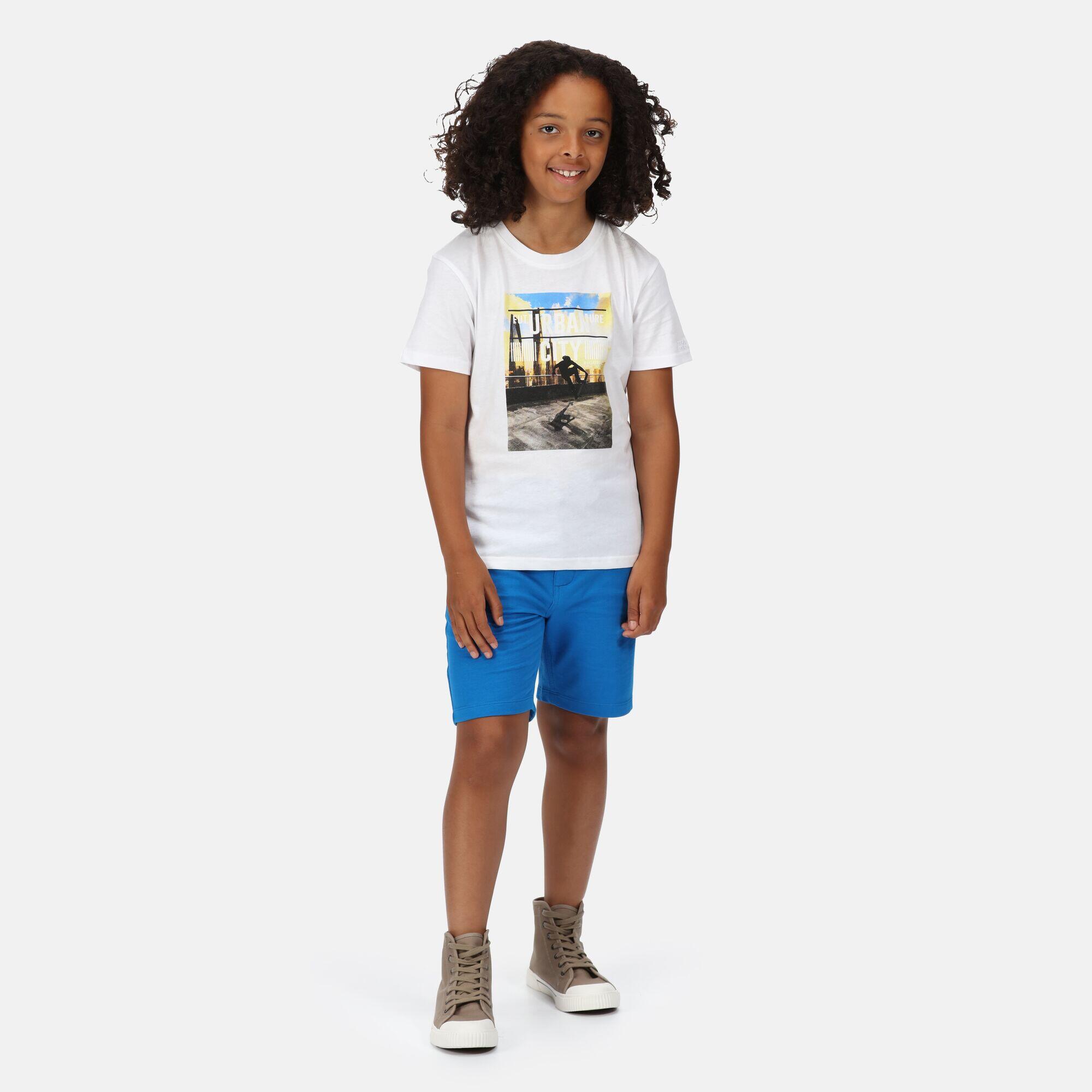 Bosley V Kids Walking Short Sleeve T-Shirt - White City 3/5