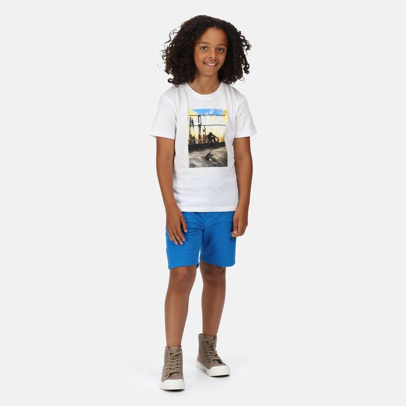 Bosley V Kurzärmeliges Walkingshirt für Kinder - Weiß