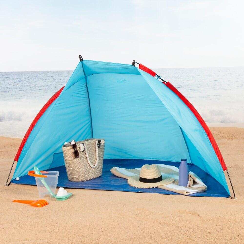Aktive Corta-vento e tenda de praia para 2 pessoas com chão e cobertura 3/7