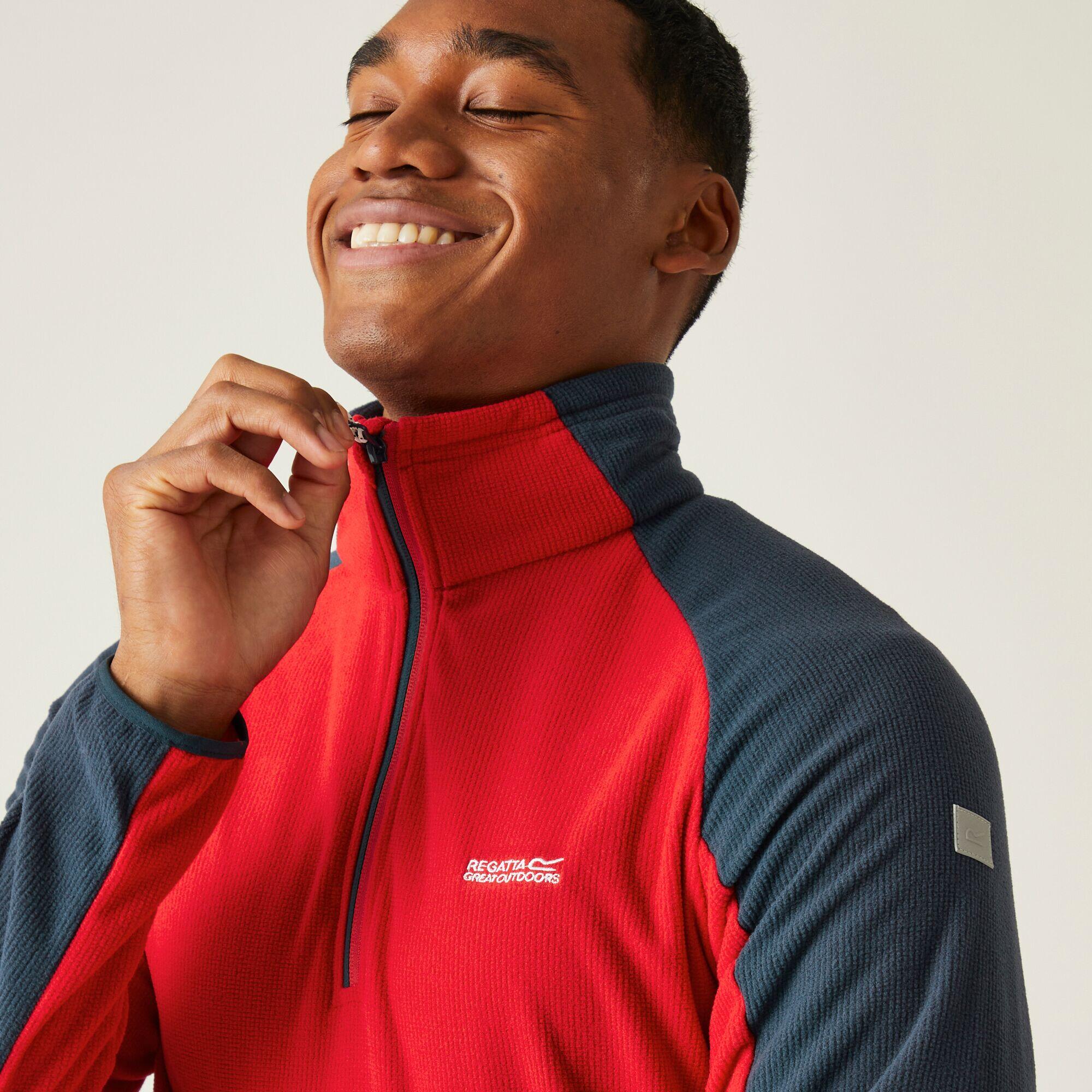Regatta Elson II-Giacca in Pile da Uomo con Mezza Zip Pullover