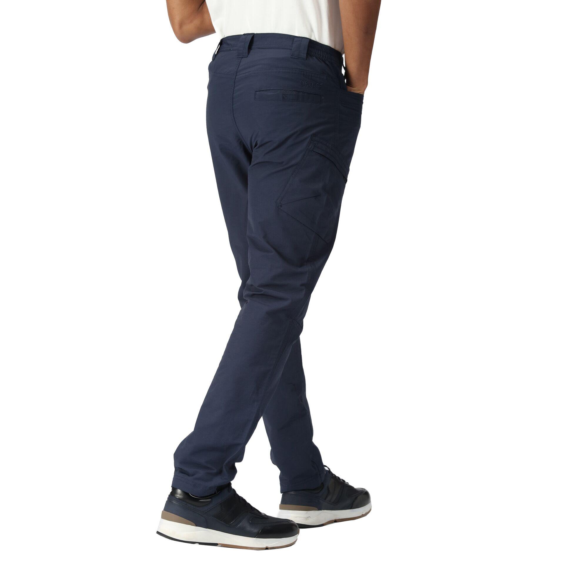 Delgado Men's Hiking Lightweight Trousers - Navy 2/5