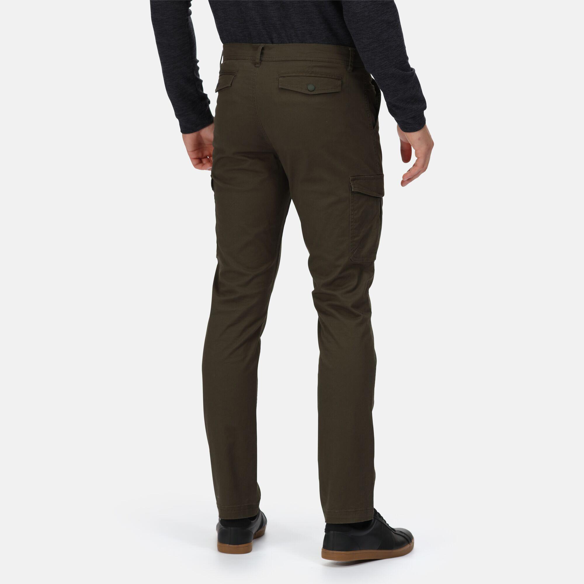 Bryer II Men's Walking Cargo Trousers - Dark Khaki 2/5
