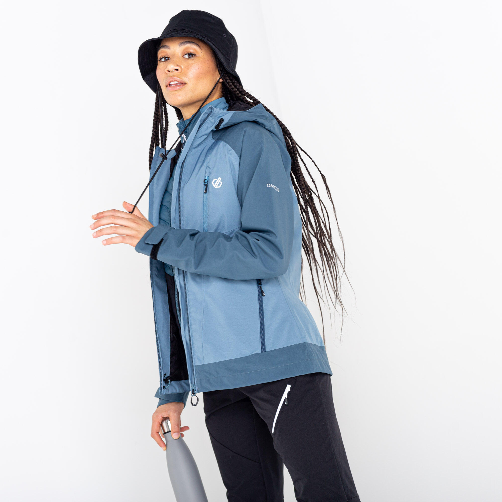 Veritas Era Women's Hiking Jacket - Bluestone / Grey 4/5