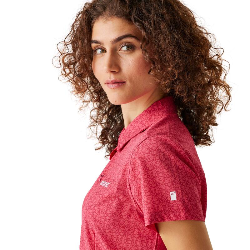 Chemise à manches courtes pliable femme Travel