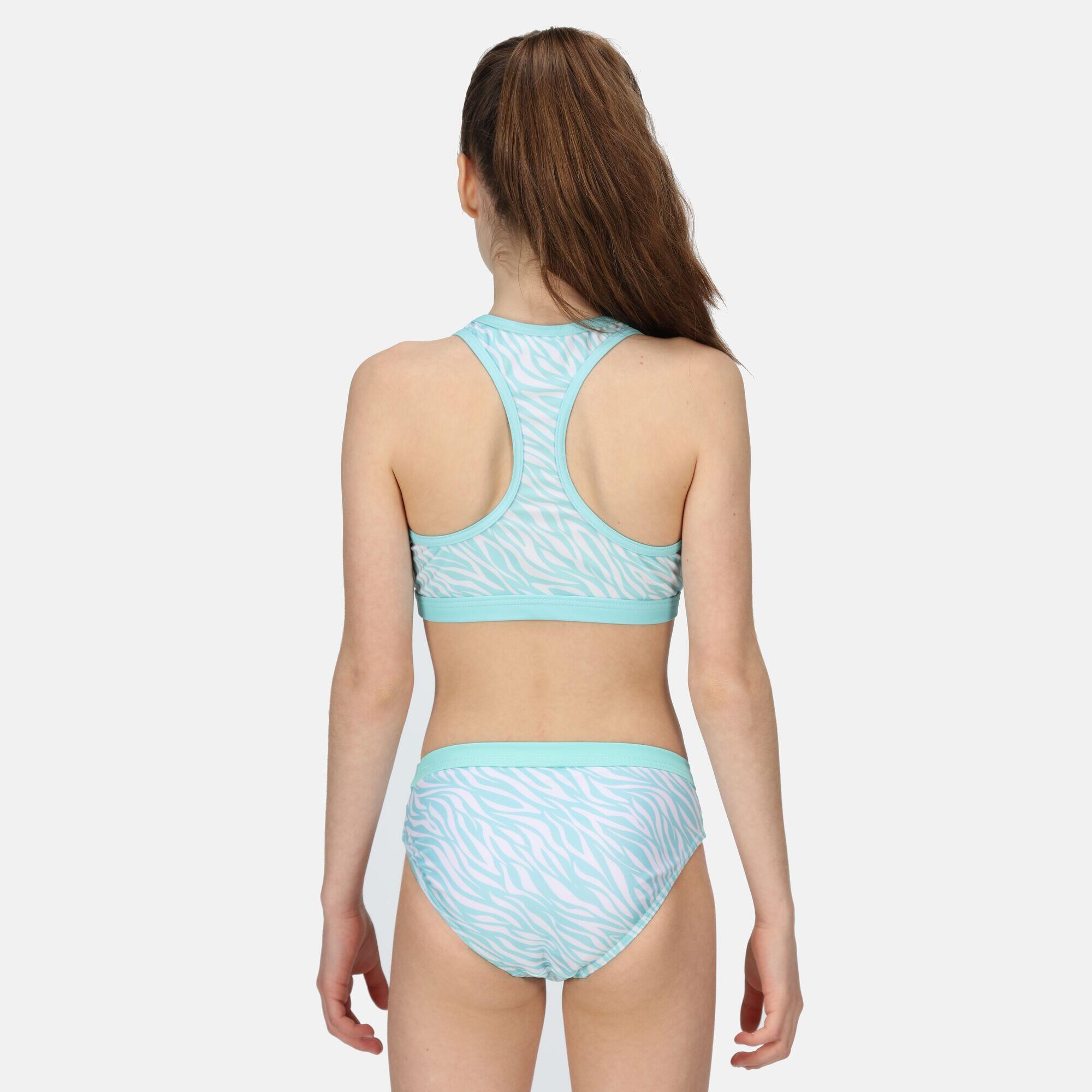 Hosanna Girls' Swim Top - Aruba Blue 2/5