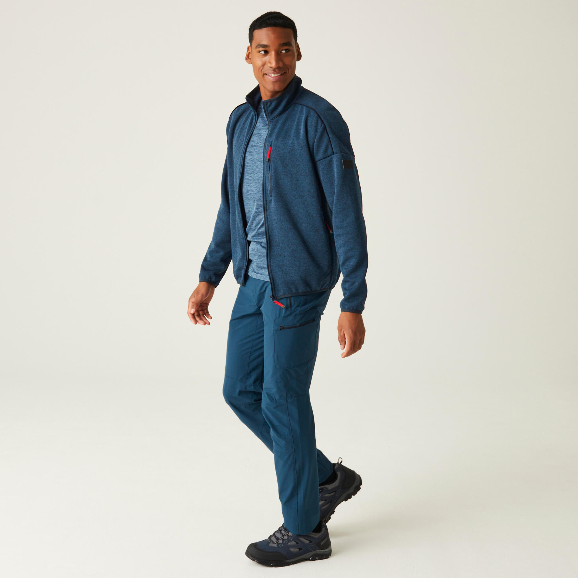De Kassam wandelfleece met volledige rits voor heren 3/5