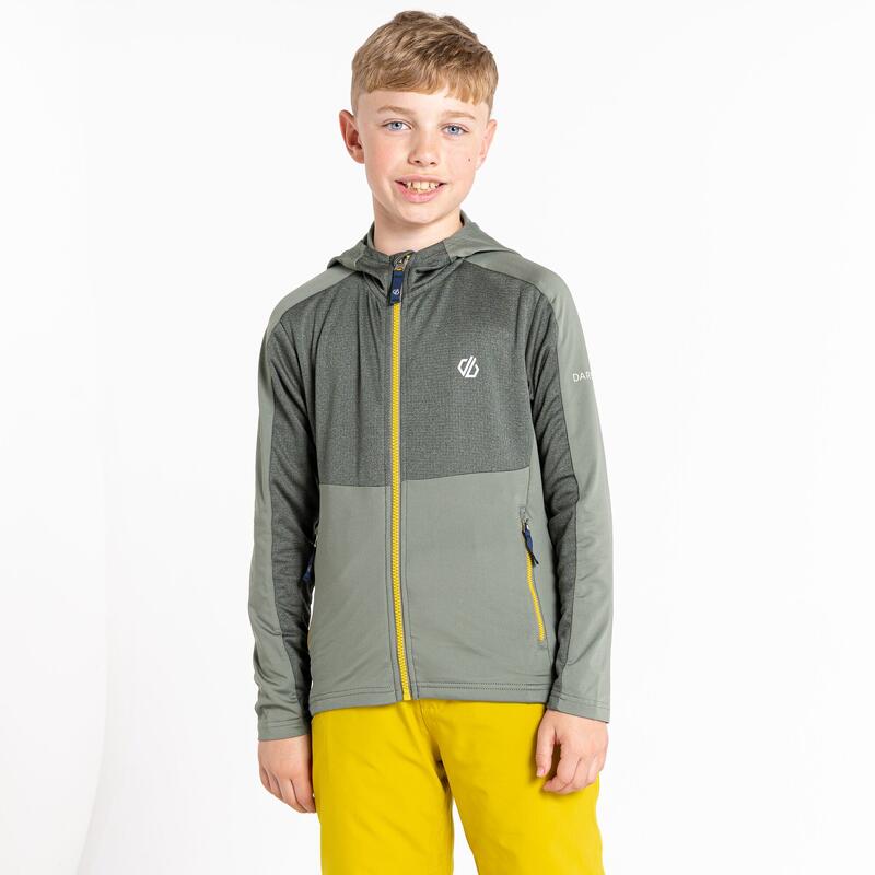 Hastily Core Stretch wandelfleece met hele rits voor kinderen