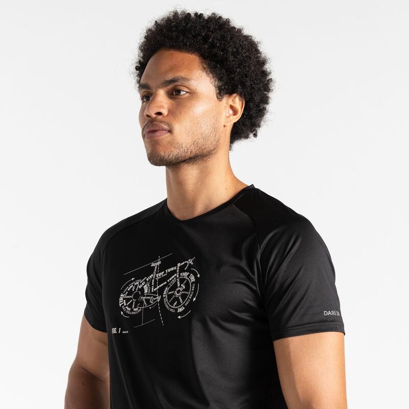 CAMISETA HOMBRE DARE2B TECH. Black DMT746