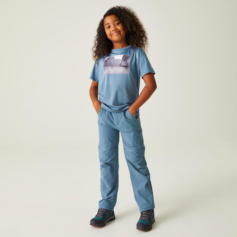 Pantalon de randonnée modulable extensible enfant Highton Stretch