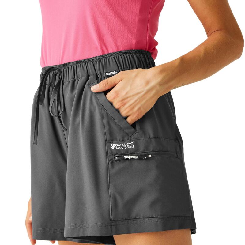 Pantalon Deporte Mujer - REGATTA Travel Short - Seal Grey