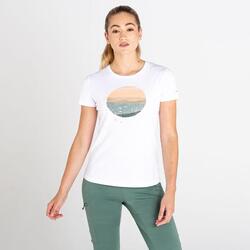 Peace of Mind fitness-T-shirt met korte mouwen voor dames - Wit